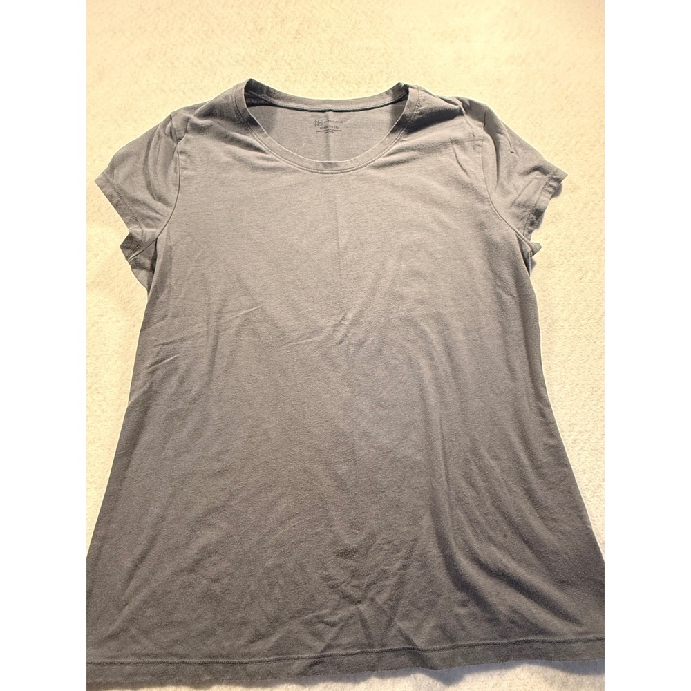 No Boundaries Womens XL 15-17 Gray Short Sleeve Crew Neck T-Shirt Cotton Blend